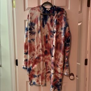 True Craft Multicolor Tie-Dye Cardigan